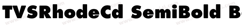 TVSRhodeCd SemiBold Bold字体转换